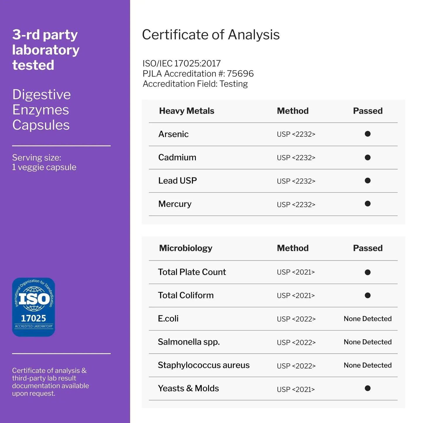 Digestive Enzymes With Probiotics  - 60 Pills Digestive Health